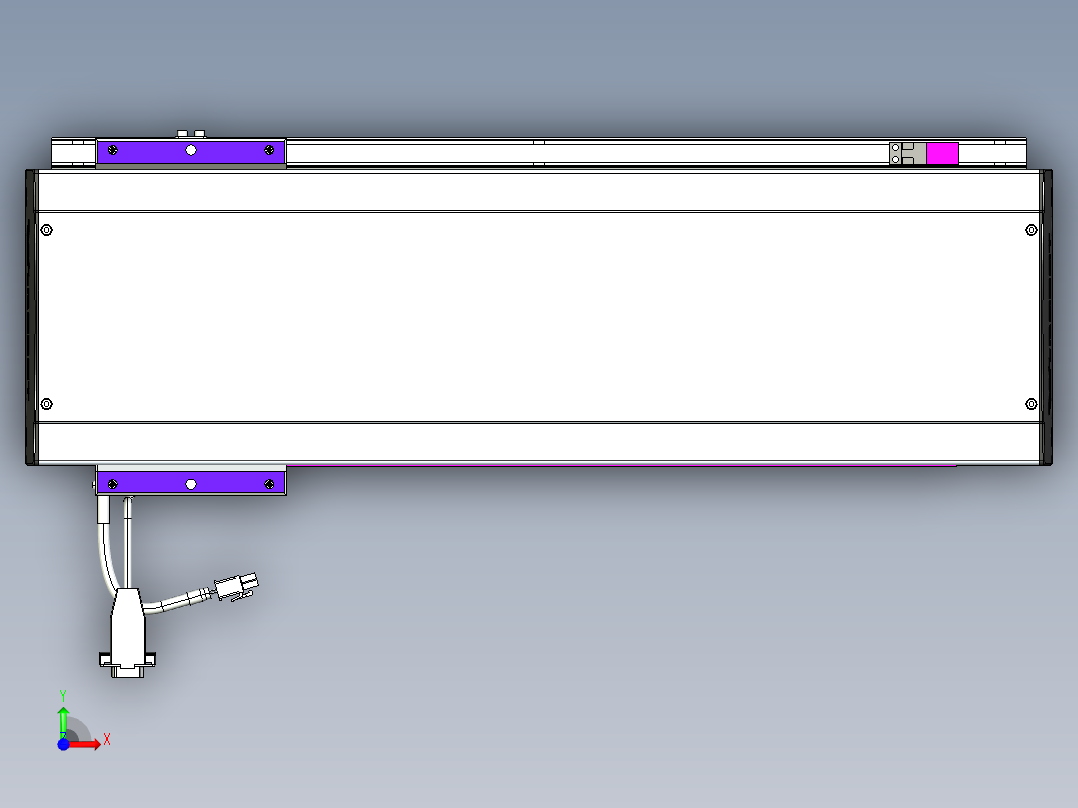威洛博VL系列直线电机模组-VL17E1-S400前视图
