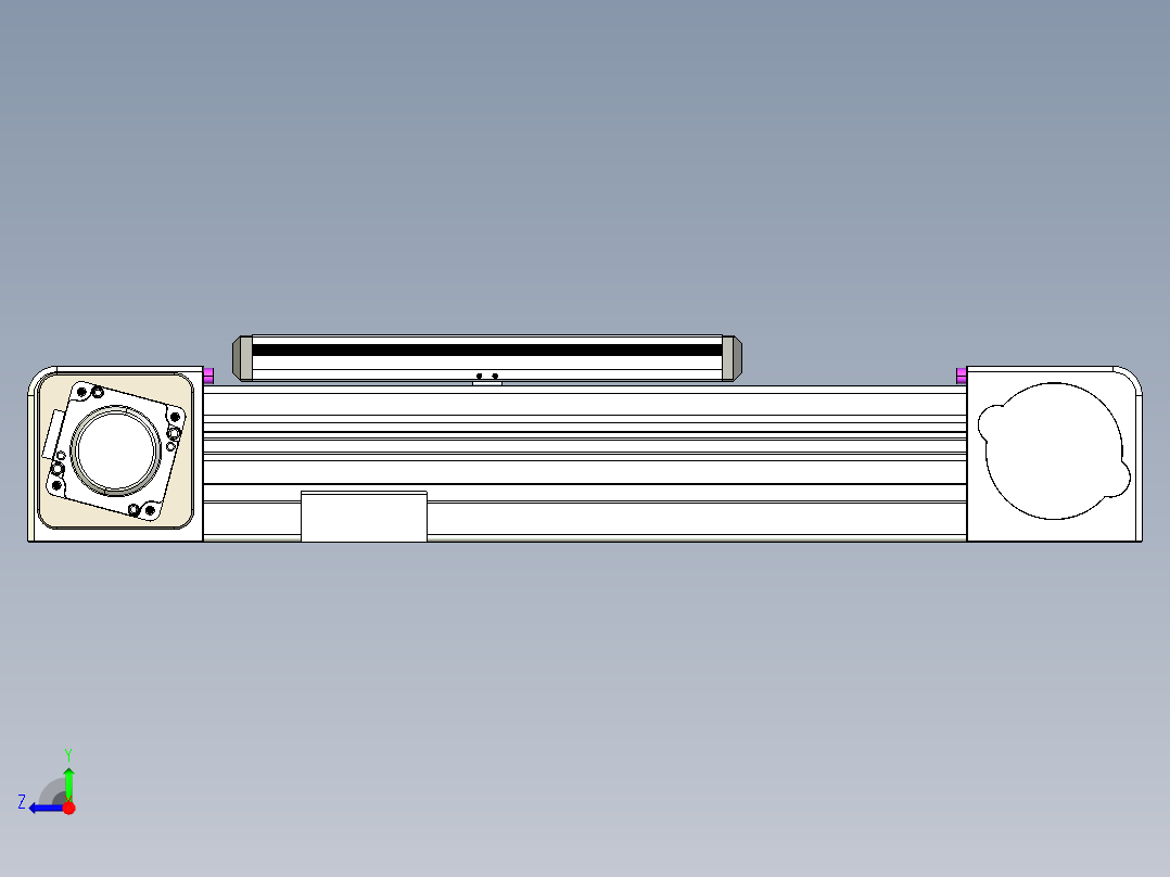 同步带滑台-欧规B8-L176-S100-L-ZP40-D3-N5右视图