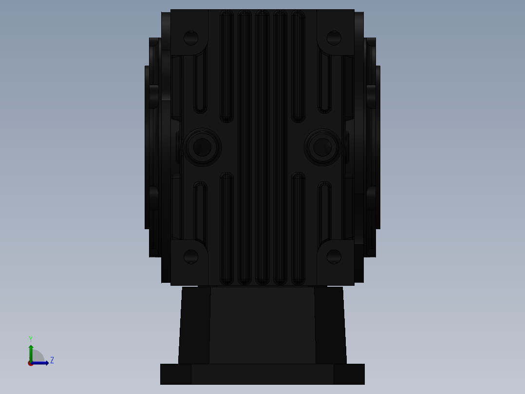 动力箱变速器左视图