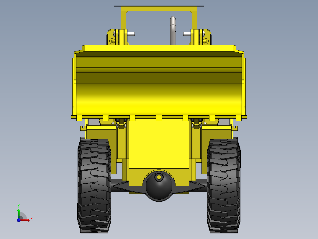 轮式装载机前视图