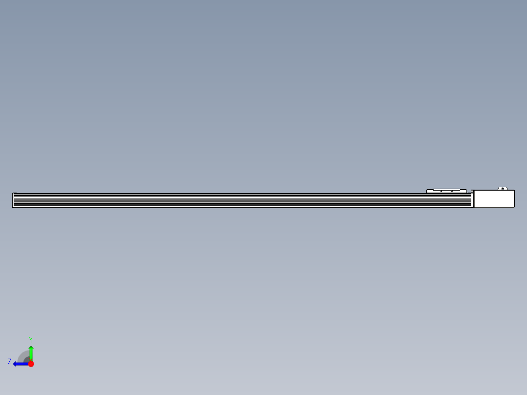 同步带全封闭直线模组TPA-HCB-110D-90-L1500-ML-Y-P40-N3右视图