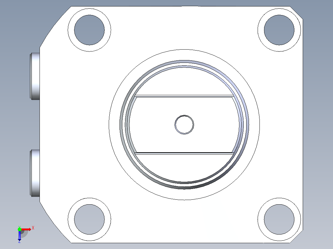 KOSMEKLHA1050-Cx-P_rev1多系列多零件图纸模型俯视图
