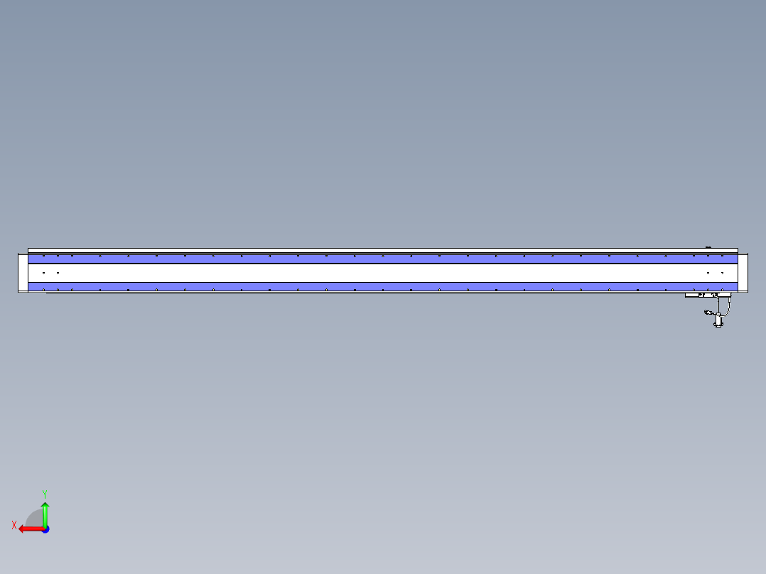威洛博VL系列直线电机模组-VL14S2-S2300后视图