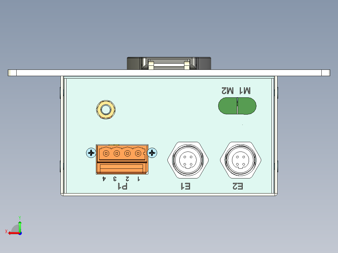 紧急报警装置后视图