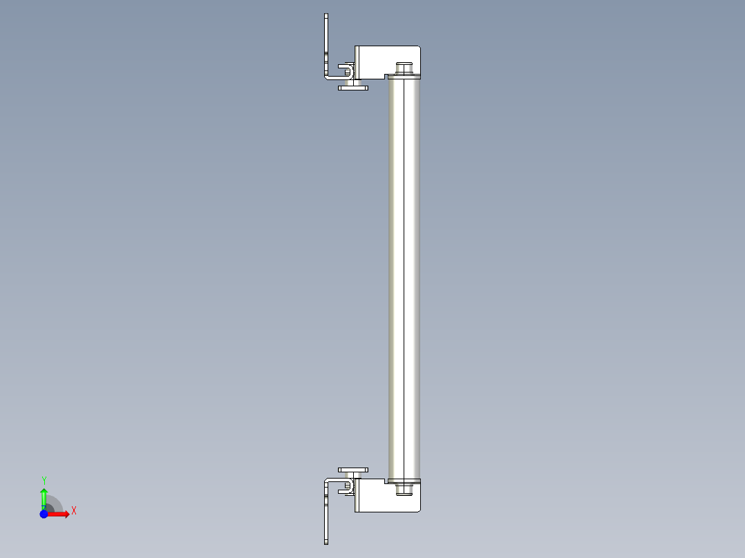 基恩士SL-JB23_side-mount_kc图纸模型前视图