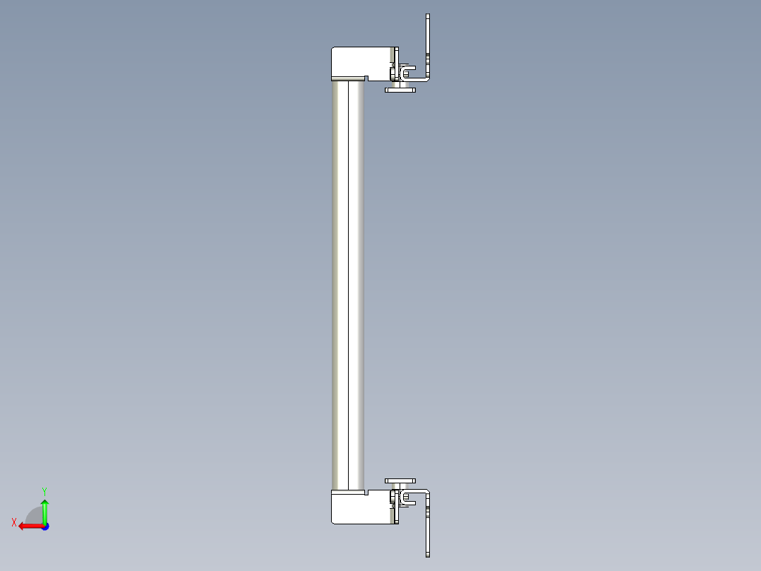 基恩士SL-JB23_side-mount_kc图纸模型后视图