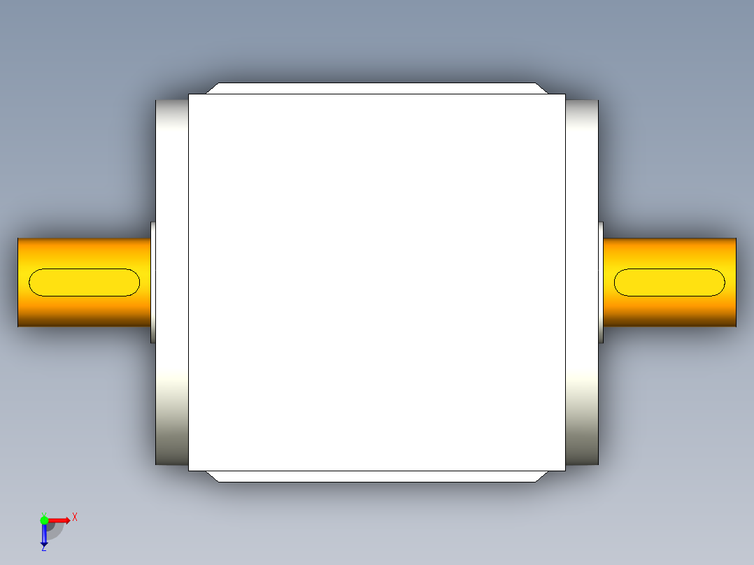 换向器PW170双轴 PGH142-L1 42-114.3-200-M12.stp俯视图