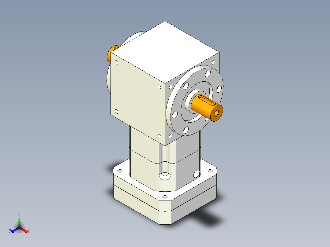 换向器PW170双轴 PGH142-L1 42-114.3-200-M12.stp正等轴测图