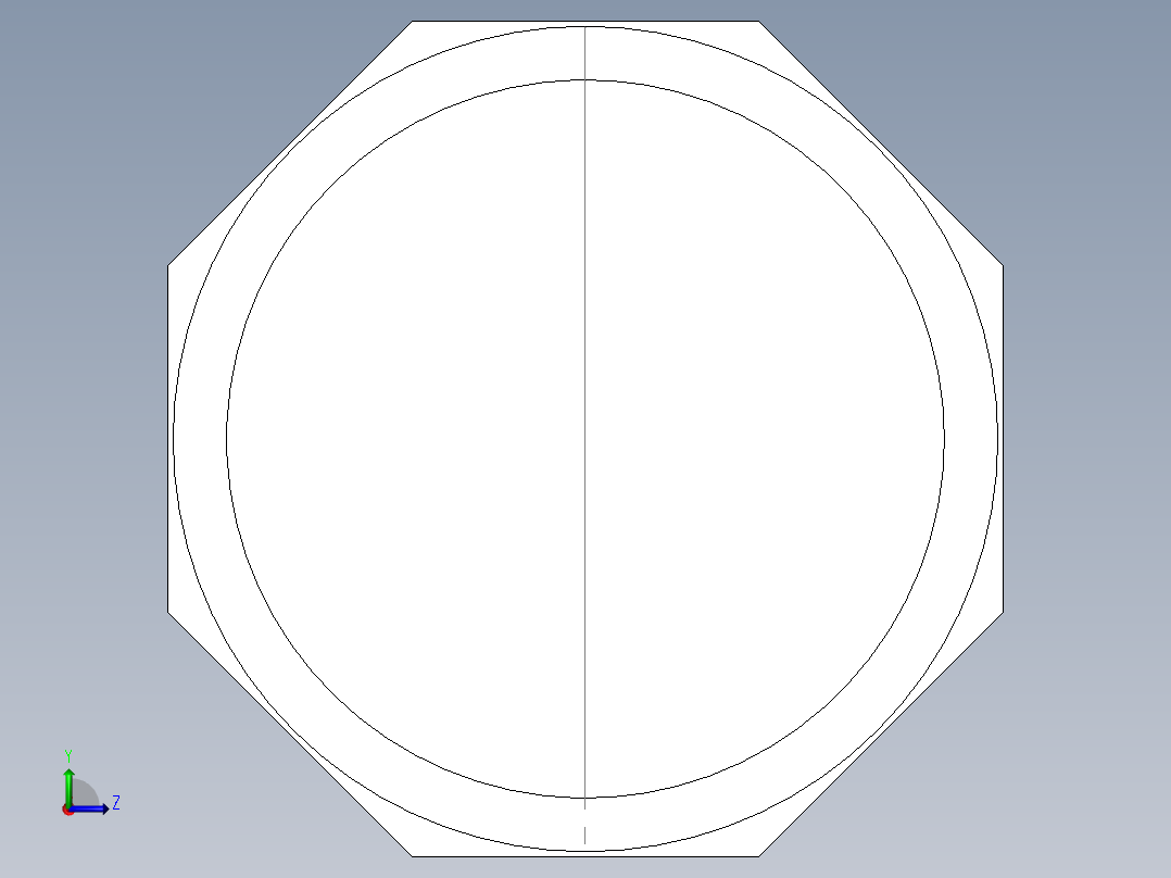 PVC管件-2in_EndCap前视图