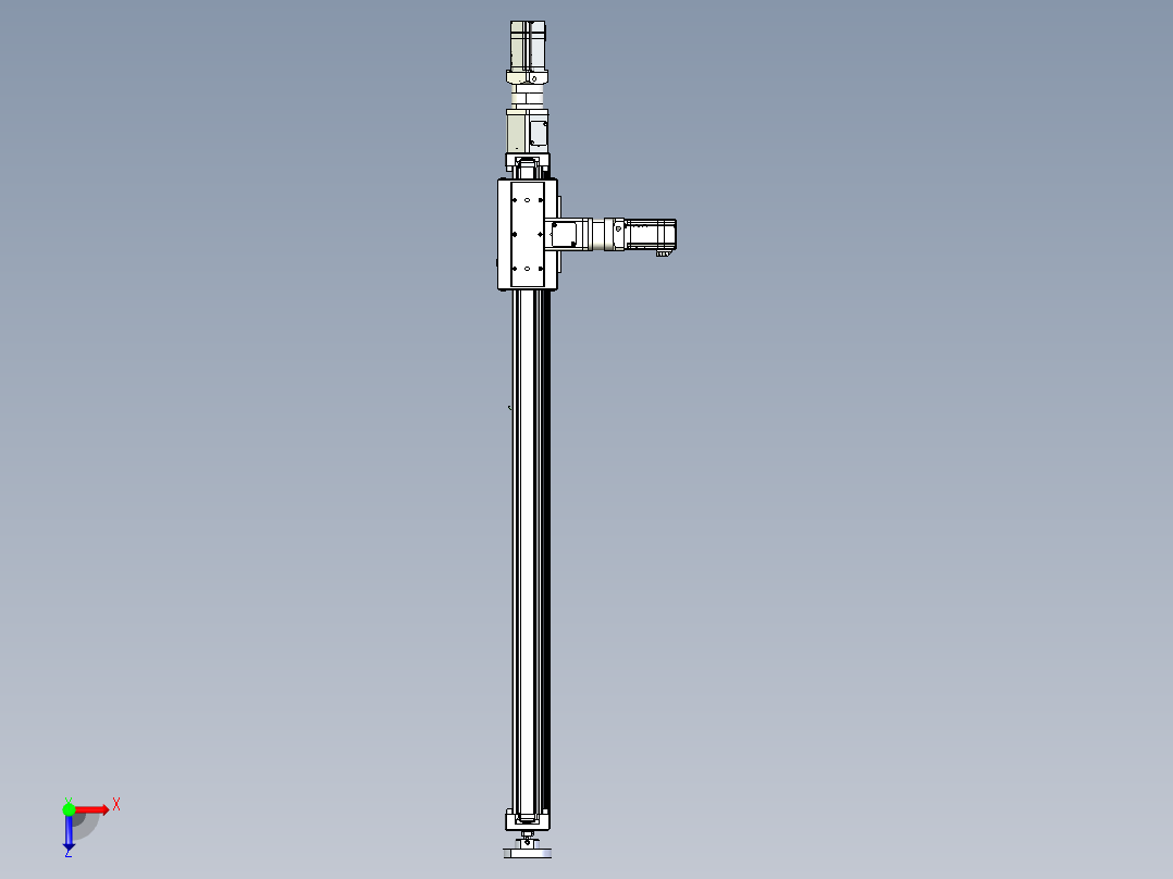 威洛博直线电机模组EB6ZR-L140-S960-RZ575K-Z575K-MS3俯视图