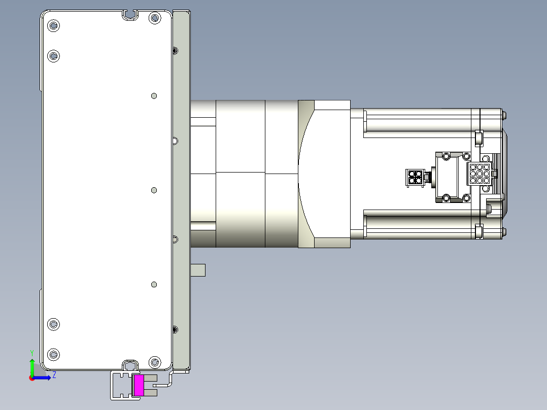 威洛博VG 系列模组VG22-L50π-S3150-BC-ZP75B-C3-K左视图