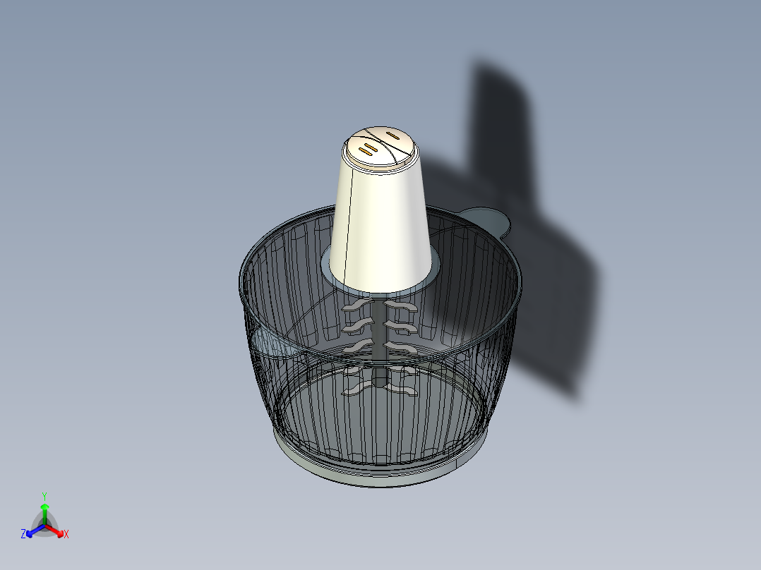 家用绞肉机设计模型872148===55正等轴测图