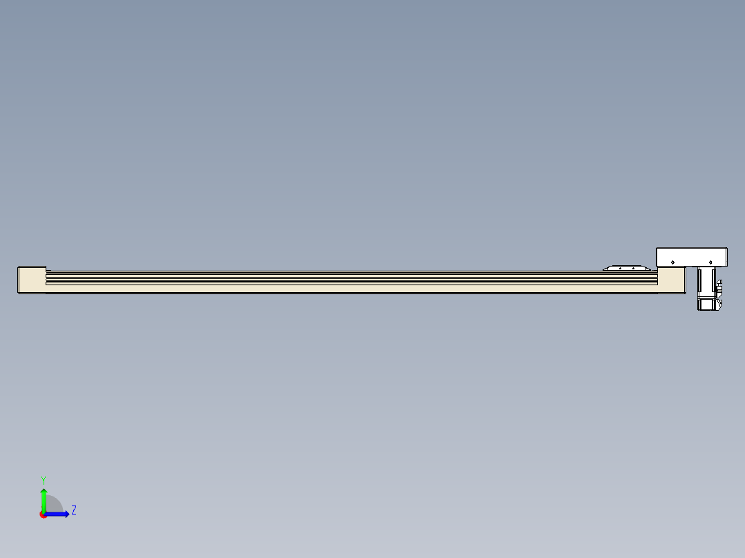 同步带全封闭直线模组TPA-HCB-65S-90-L1150-M-Y-P10-N3左视图