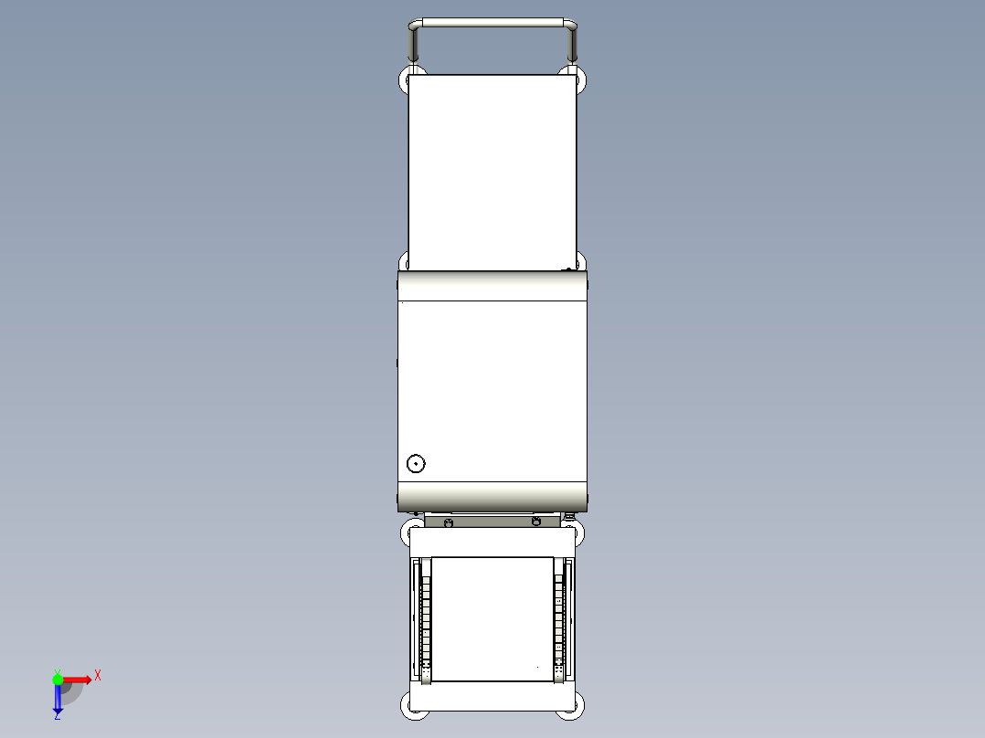 电芯气密测试工站step俯视图