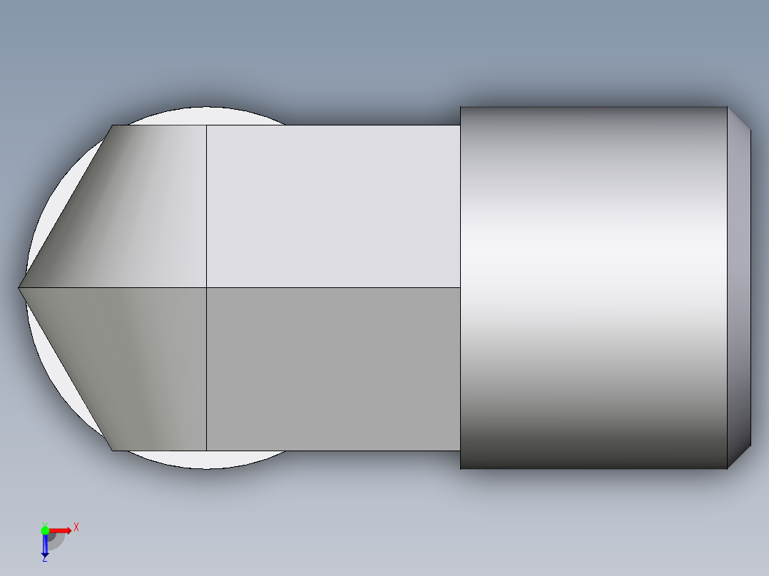 卡套式工业通用硬管接头EO_Union_elbow_W06LL71X俯视图