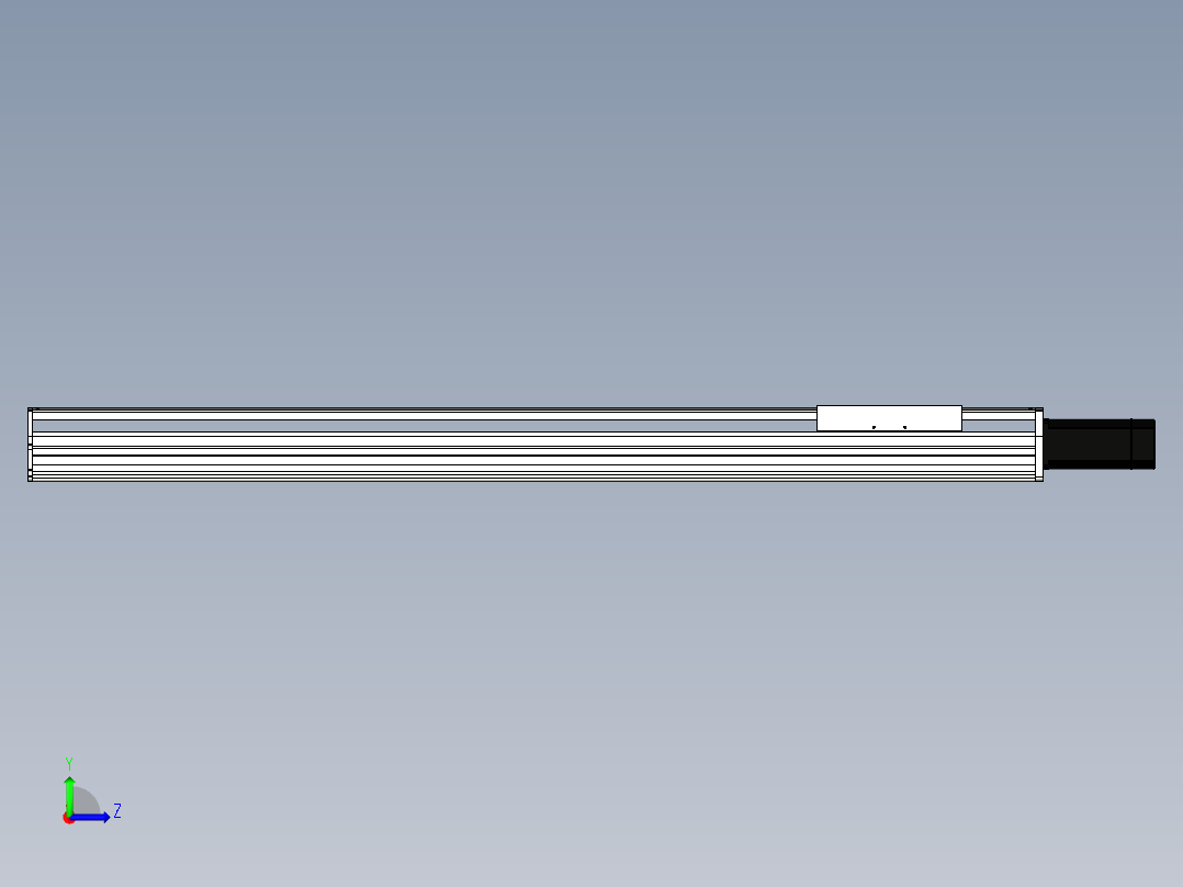 Toyo东佑达直线模组-ETH22-1200-BC-750W+煞車左视图