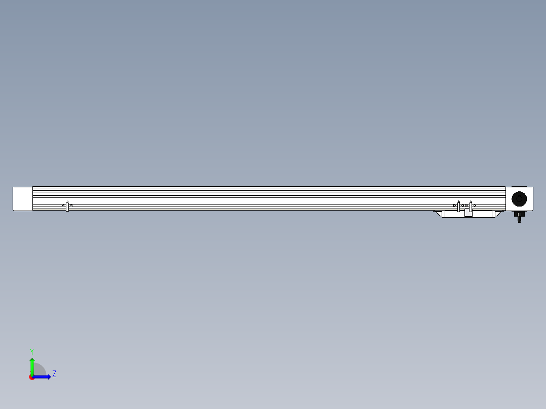 Toyo东佑达直线模组-M65M-X78-1020-R-M40-C4左视图