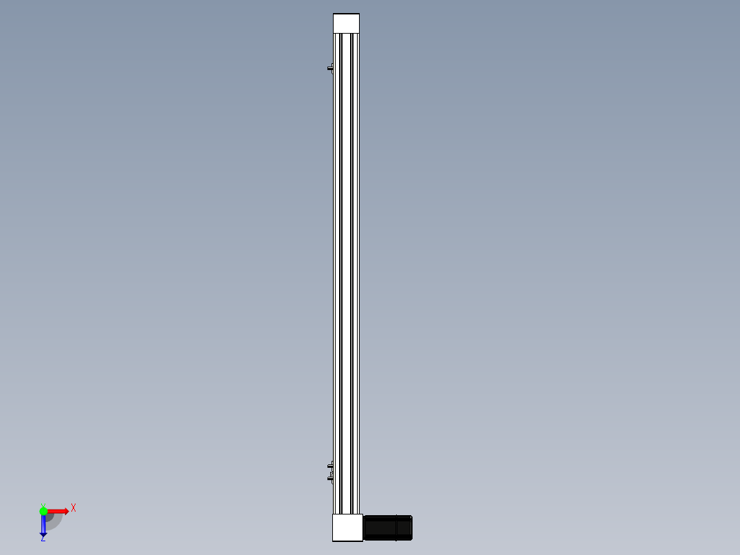 Toyo东佑达直线模组-M65M-X78-1020-R-M40-C4俯视图