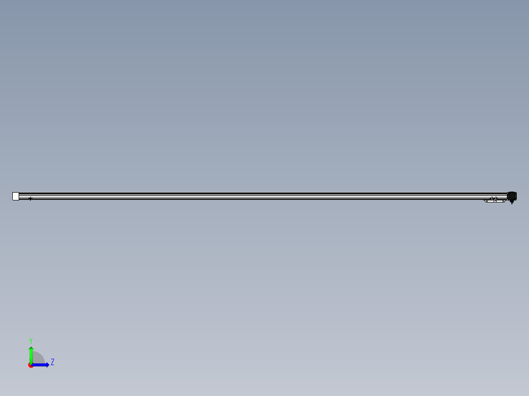 Toyo东佑达直线模组-M65M-X78-3600-L-P40-C4左视图