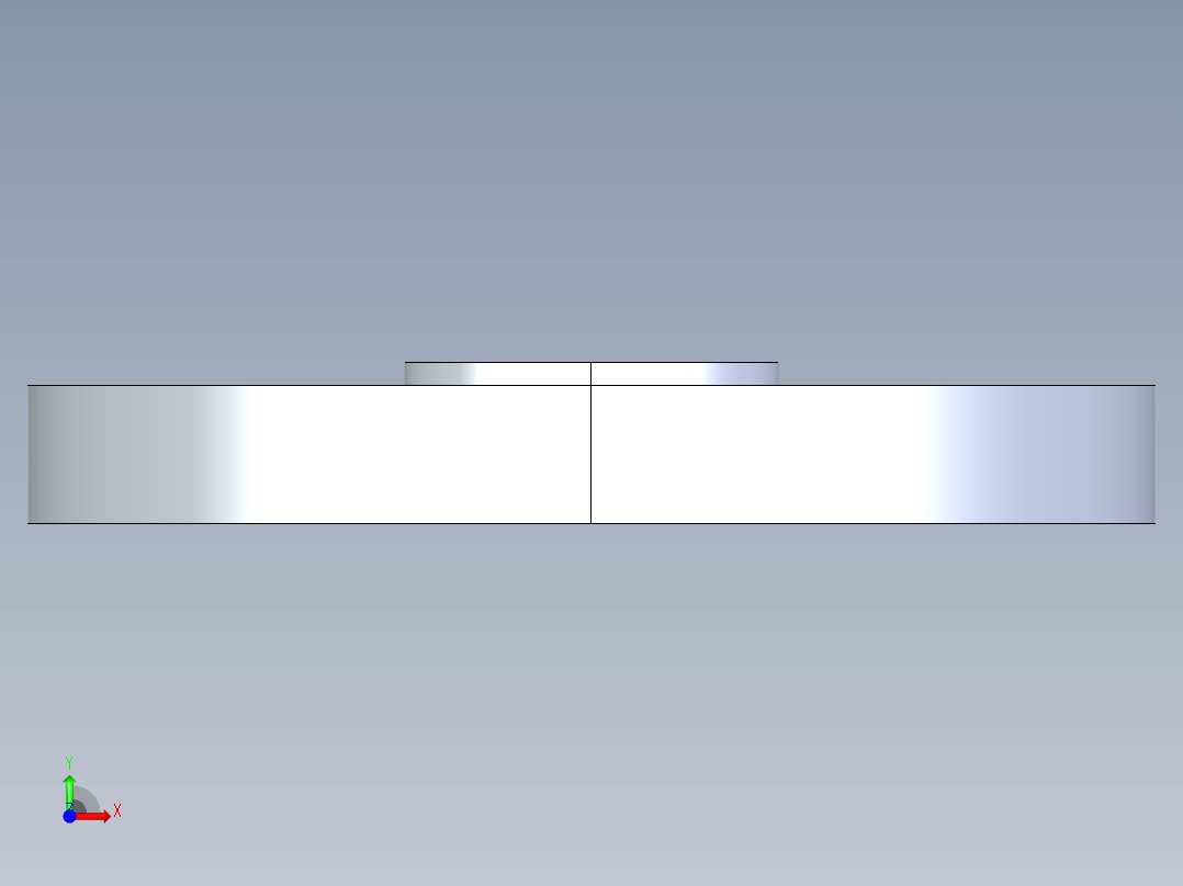 CPVC管件25-Sch80_Blind Flange_9853-005_0.5in前视图