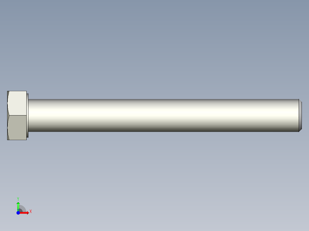 螺钉-DIN_931-M18x2.5x150_27.stp前视图