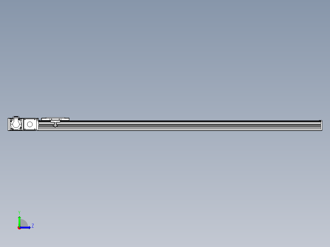 同步带全封闭直线模组TPA-HCB-110D-90-L1300-ML-C-P40-N3左视图