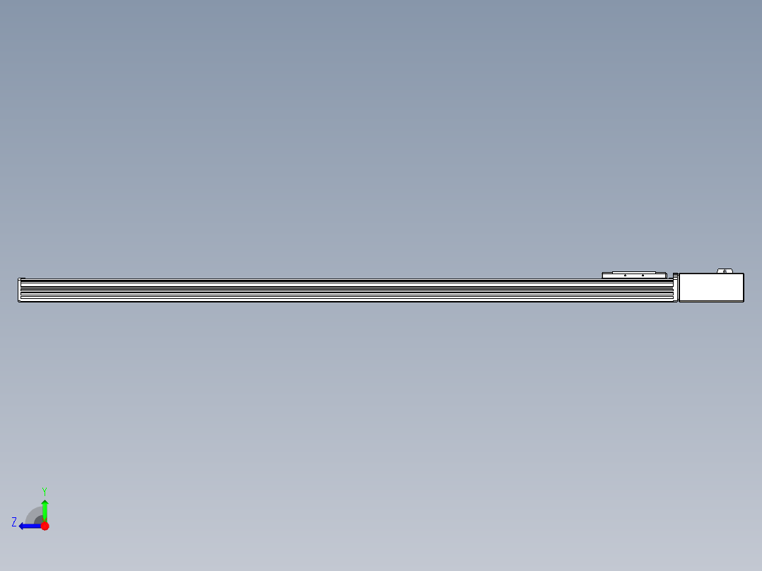 同步带全封闭直线模组TPA-HCB-110D-90-L1300-ML-C-P40-N3右视图