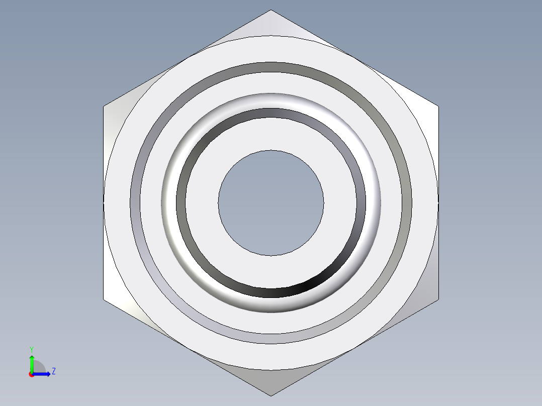 卡套式工业通用硬管接头EO_Distance_piece_adapter_DA10LOMDCF左视图