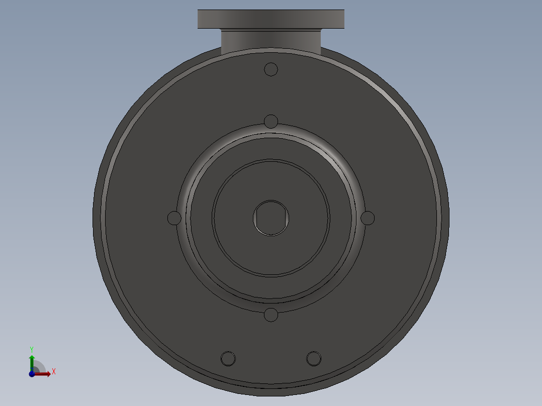 液性塑料定心夹紧车床夹具前视图