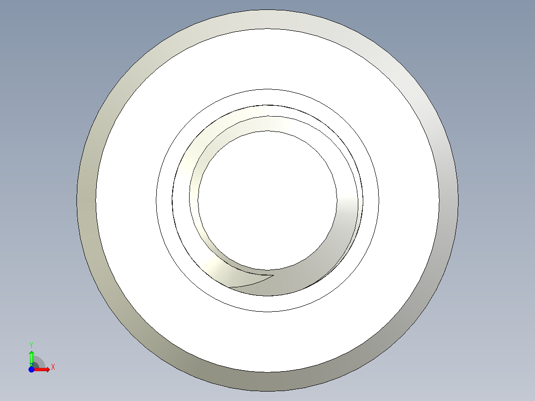 超薄型内六角螺钉-Ultra Low Profile Socket Head Screws 3-8-16 Thread Size 1 in Long.x_t前视图