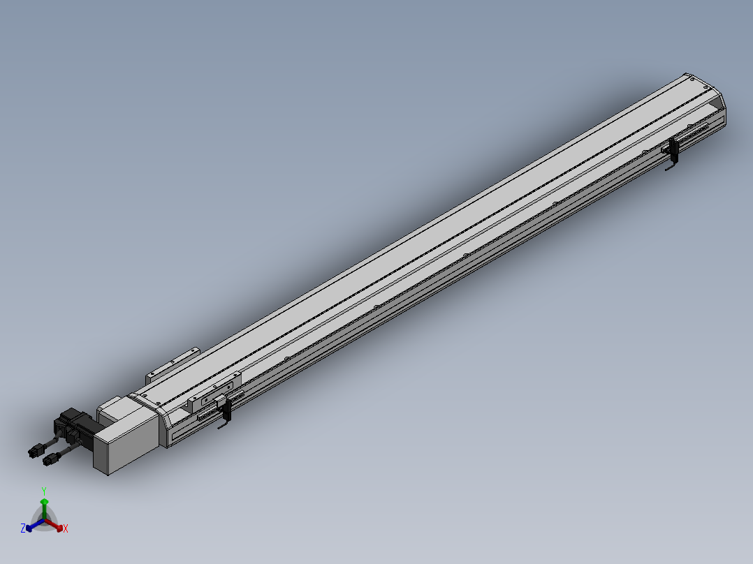 精密模组MT100-L78-1000-R-M10-C4正等轴测图
