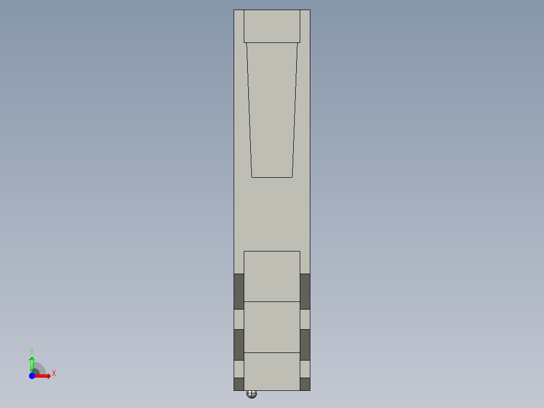 基恩士ES-12AC_kc图纸模型前视图