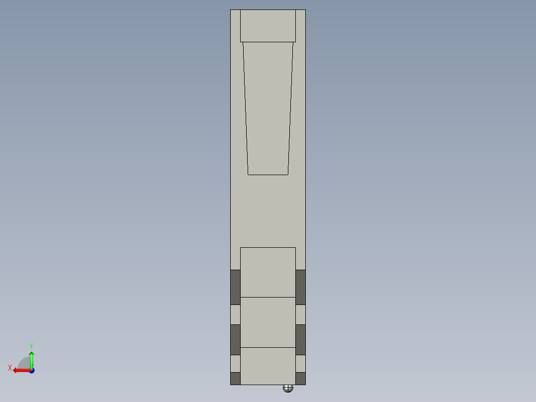 基恩士ES-12AC_kc图纸模型后视图