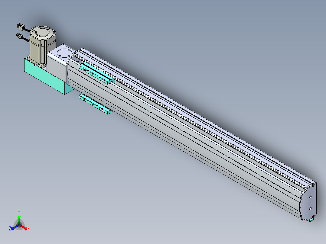 威洛博VBF同步带传动一般环境VBF14-L45-S850-BL-ZP75-C3主视图