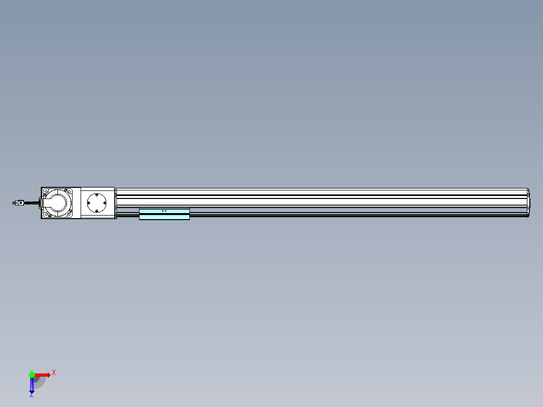 威洛博VBF同步带传动一般环境VBF14-L45-S850-BL-ZP75-C3俯视图