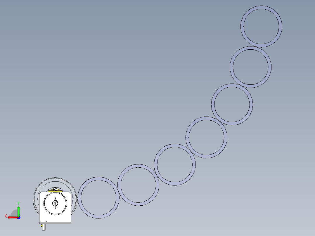 顶出机构后视图