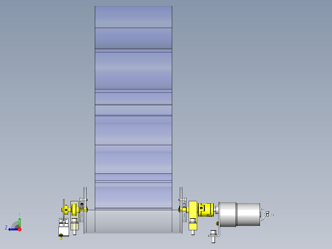 顶出机构右视图