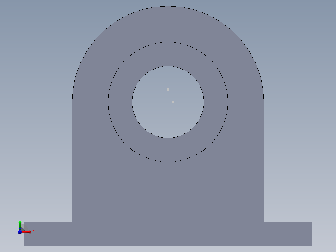 S7 直线滑座前视图