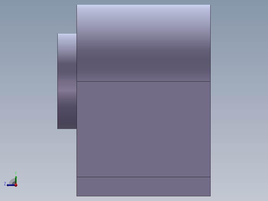 S7 直线滑座右视图