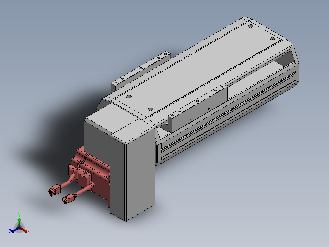 精密模组MT170-L125-100-RD-M75-C4正等轴测图
