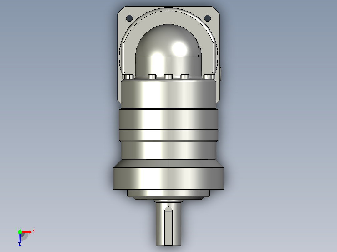 多摩川行星减速机TLR-070-L1-14BK14（45度）俯视图