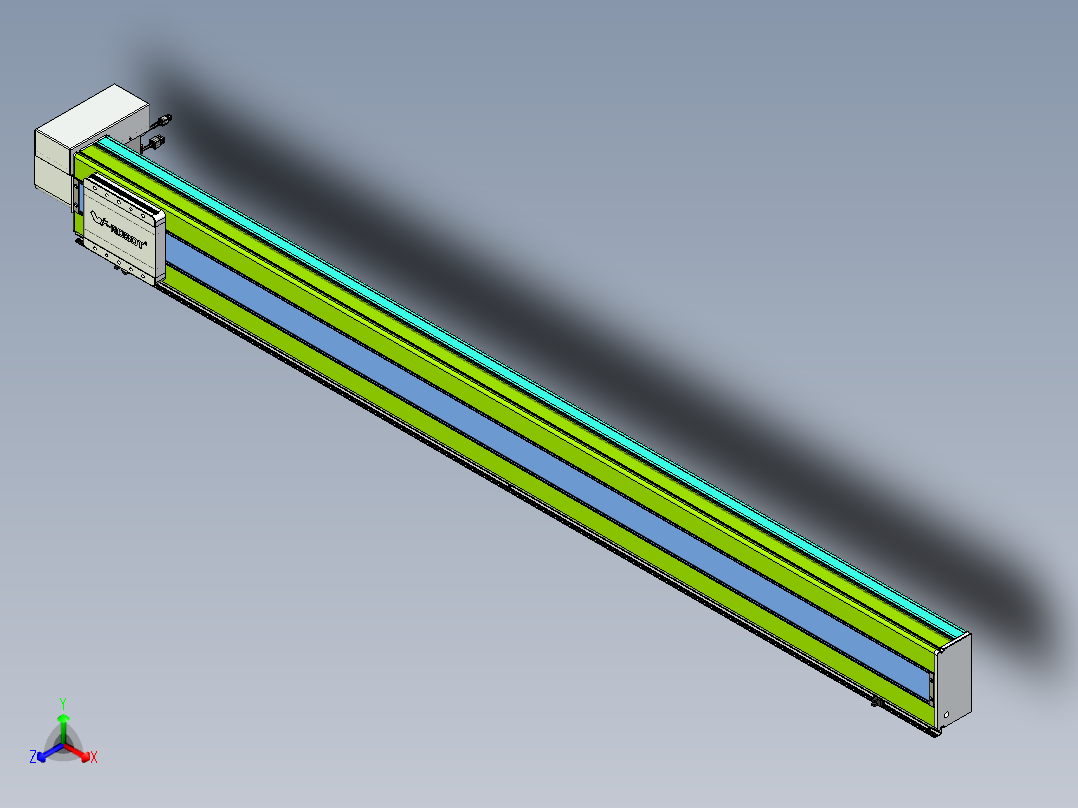 威洛博VBC同步带传动一无尘环境VBC17-L45-S1850-BRD-ZP75-C3主视图