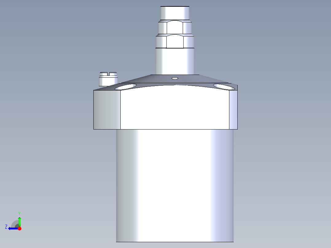 KOSMEKLC0752-SxM-E多系列多零件图纸模型右视图