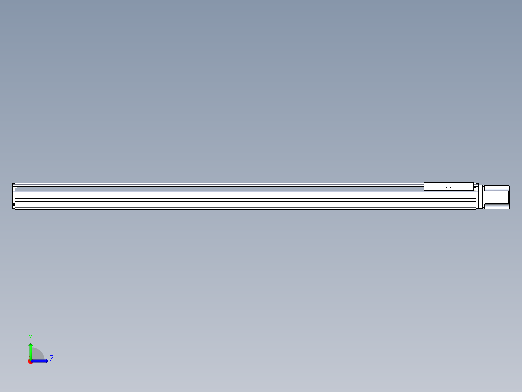 东锦丝杆传动-直线滑台模组DH270-C-L10-S2150-BC-T1000W-C3左视图