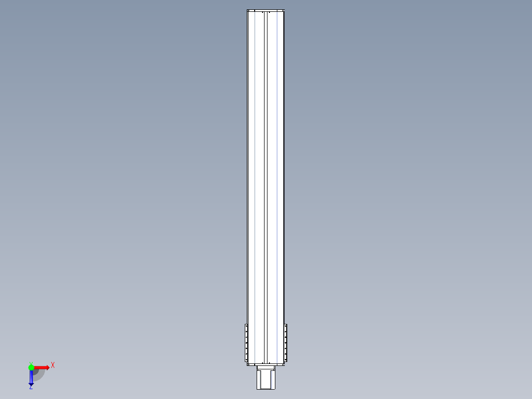 东锦丝杆传动-直线滑台模组DH270-C-L10-S2150-BC-T1000W-C3俯视图