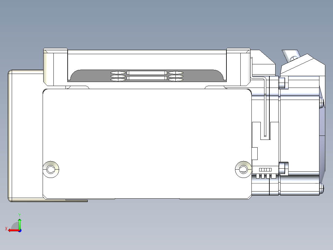 同步带全封闭直线模组TPA-HCB-105D-90-L900-MR-Y-P20-N3后视图