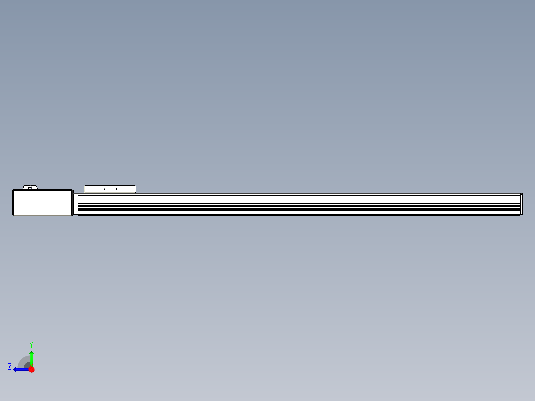 同步带全封闭直线模组TPA-HCB-105D-90-L900-MR-Y-P20-N3右视图