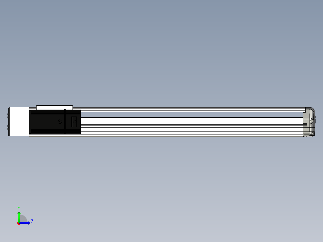 Toyo东佑达直线模组-ETH13-550-BL-200W+煞車左视图