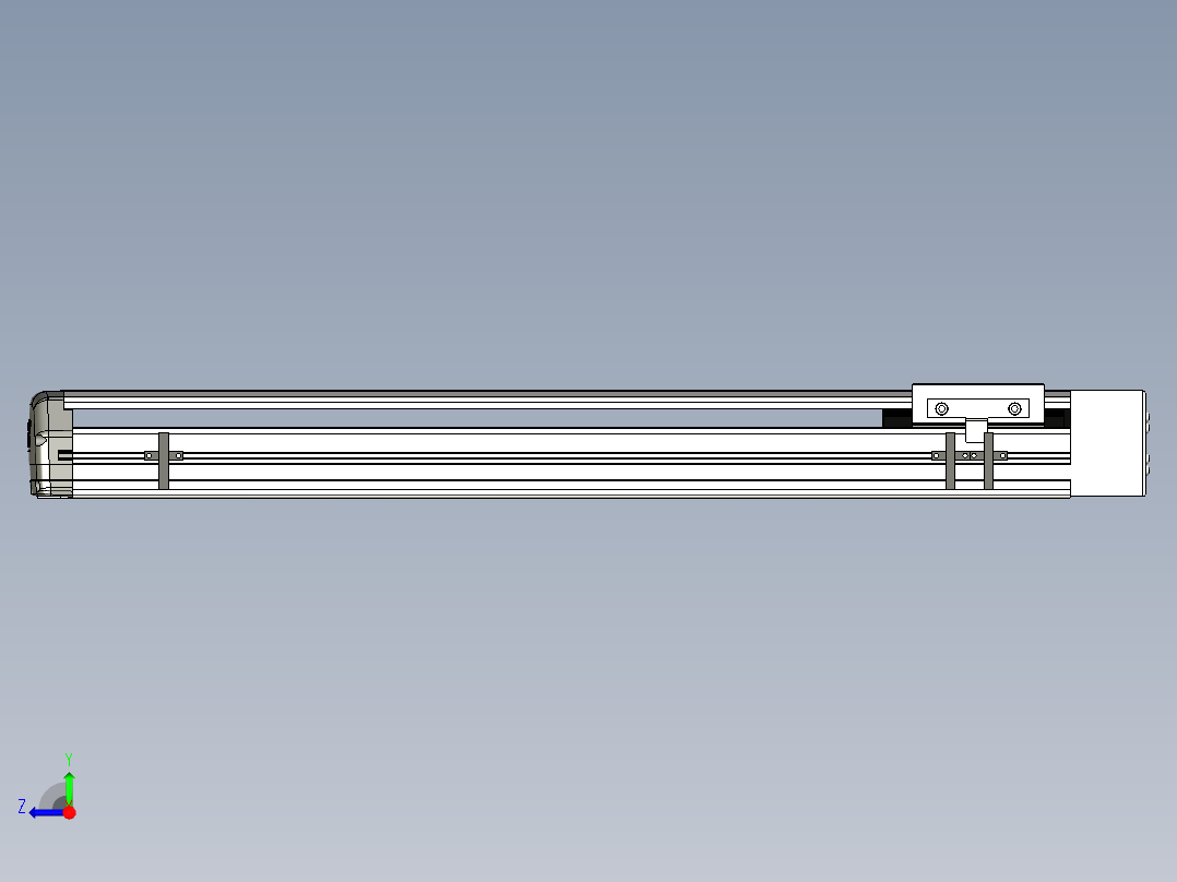 Toyo东佑达直线模组-ETH13-550-BL-200W+煞車右视图