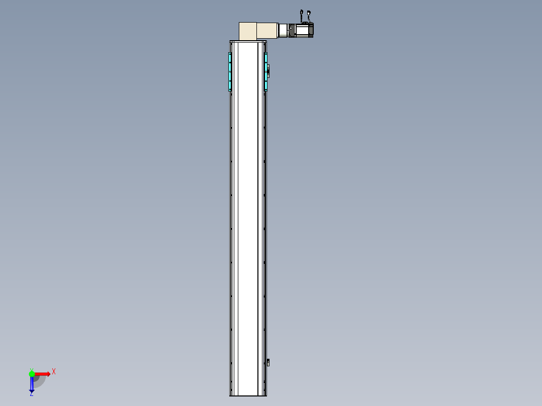 同步带滑台-半封闭B22-L100-C-S1700-R-P75-D3-N5俯视图